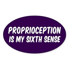 CafePress Proprioception Oval Car Bumper Sticker