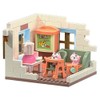 kvlidvo Cat Town DIY Miniature House Kit,Cat Living Room Toy