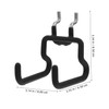 KONTONTY Heavy Duty Stainless Steel Pegboard Hooks 4 Small Padded