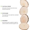 Wooden Discs 20-25 cm Round Wooden Plate Pine Wood Polished
