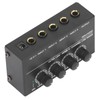 4 Channel Mixer Black Ultra Low Noise 4 Channel Compact