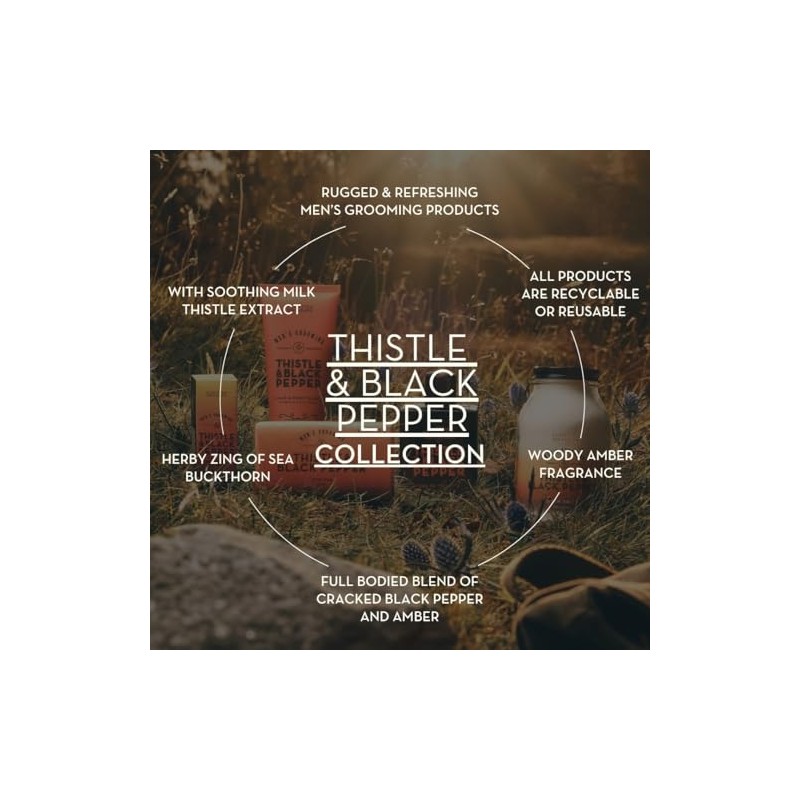 Scottish Fine Soaps Gesichts- & Bartreiniger Thistle & Black Pepper