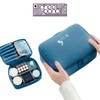 Chee Pono Dark Blue Waterproof Cosmetic Bag for Women –