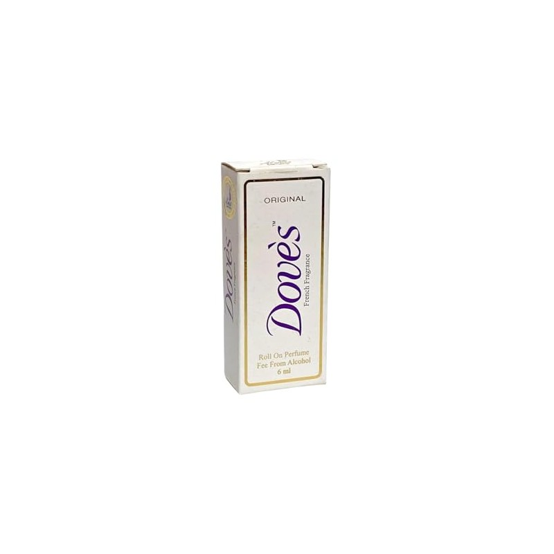 Almas Doves Original French Fragrance Roll-On Perfume, Alcohol-Free, 6ml (1)