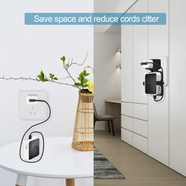 Outlet Wall Mount for Blink Sync Module 2,Simple Mount Bracket Holder for All-New Blink Outdoor and All-New Blink Indoor Home Security Camera with Easy Mount Short Cable（1Pack,Black）