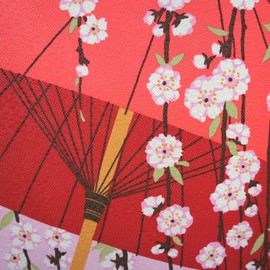 Noren Workshop 10409 Noren Cherry Blossom Japanese Style Tapestry, Room Divider, Blindfold, Half-noren, Traditional Japanese Pattern, Width 33.5 x Length 59.1 inches (85 x 150 cm), Bangasa and Weeping