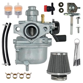 FINDCARB XR70 CRF70 Carburetor for Honda XR70R 1997-2003 CRF70 XR70 1997-2005 CRF70F 2004-2012 Replaces 16100-GCF-672 With Air Filter Fuel Valve Petcock