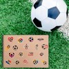 Worldbazaar Soccer Tattoos Temporary for Kids 210 Pcs Glitter Precut