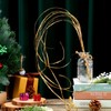 MTLEE 12 Pieces Glitter Gold Christmas Tree Picks and Sprays
