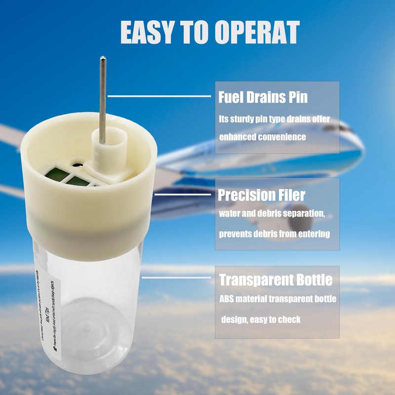 Jar Aviation Fuel Tester 12oz – Fuel Testing Jar for