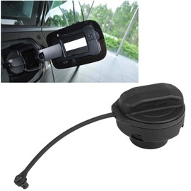 Fuel Tank Cap, Petrol Diesel Fuel Cap, 1H0201553B, Plastic, Black Fuel Oil Tank Cap, Suitable for A1 A2 A3 A4 A6 A8, for Bora, Octavia