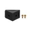 uxcell 10Pcs 90 Degree Plastic Corner Braces with Cover Cap,