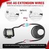 Nilight 30FT 14AWG Oxygen-Free Copper Wire Red Black Electrical Stranded