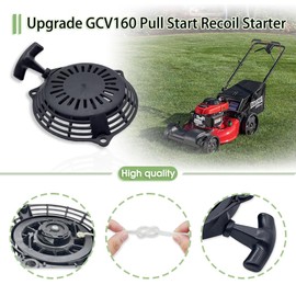 Upgrade GCV160 Pull Start Recoil Starter for Honda GCV135 GC160 GC135 5.5hp Lawn Mower Pressure Washer Engine Parts Pull Cord Assembly, Replace 28400-ZL8-023ZA 28400-ZL8-013ZA 284400-ZM0-003 Black