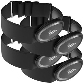 Newgen Medicals Sports chest straps: 4 smart chest straps with heart rate sensor, ANT+ and Bluetooth (sports heart rate chest straps, heart rate monitor straps, treadmills)