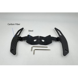 SIMPUSH Adjustable Carbon Fiber Paddle Shifter Mod Modification Parts Accessories for MOZA R5 R3 ES ESX
