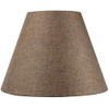 8x16x12" SLIP UNO FITTER Hard Back Empire Lampshade - Chocolate Burlap