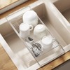 MINGFANITY Extendable Dish Drying Rack Over The Kitchen Sink, Vegetables