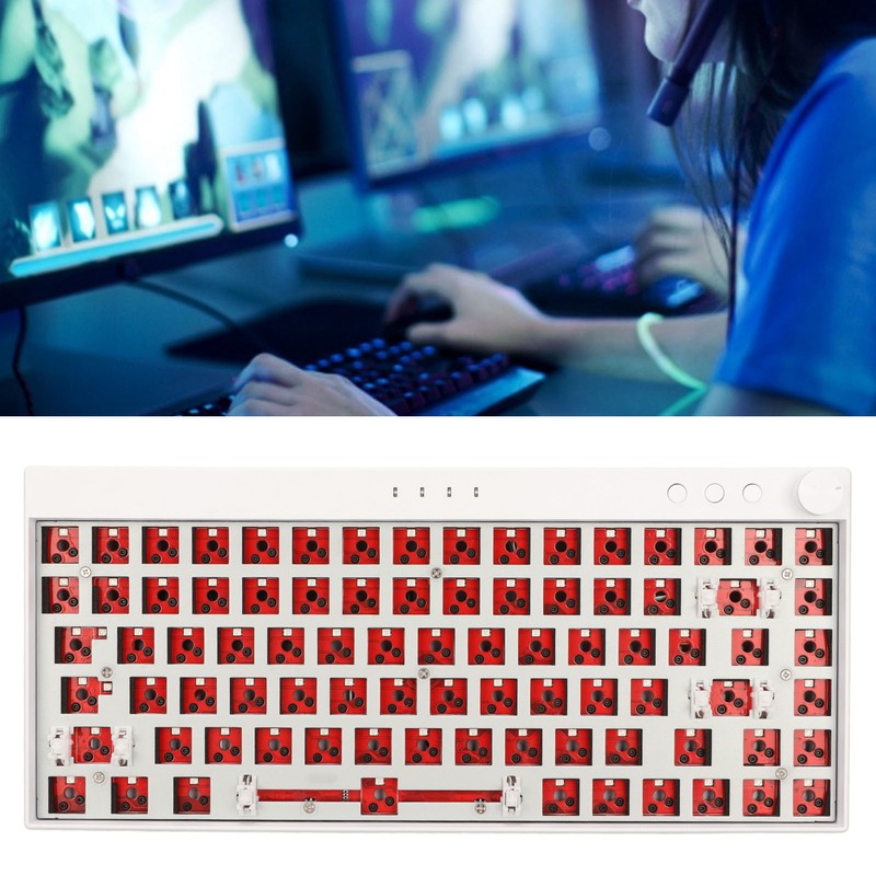 Mechanical Keyboard Kit 84 Key DIY RGB Lighting Hot Swap