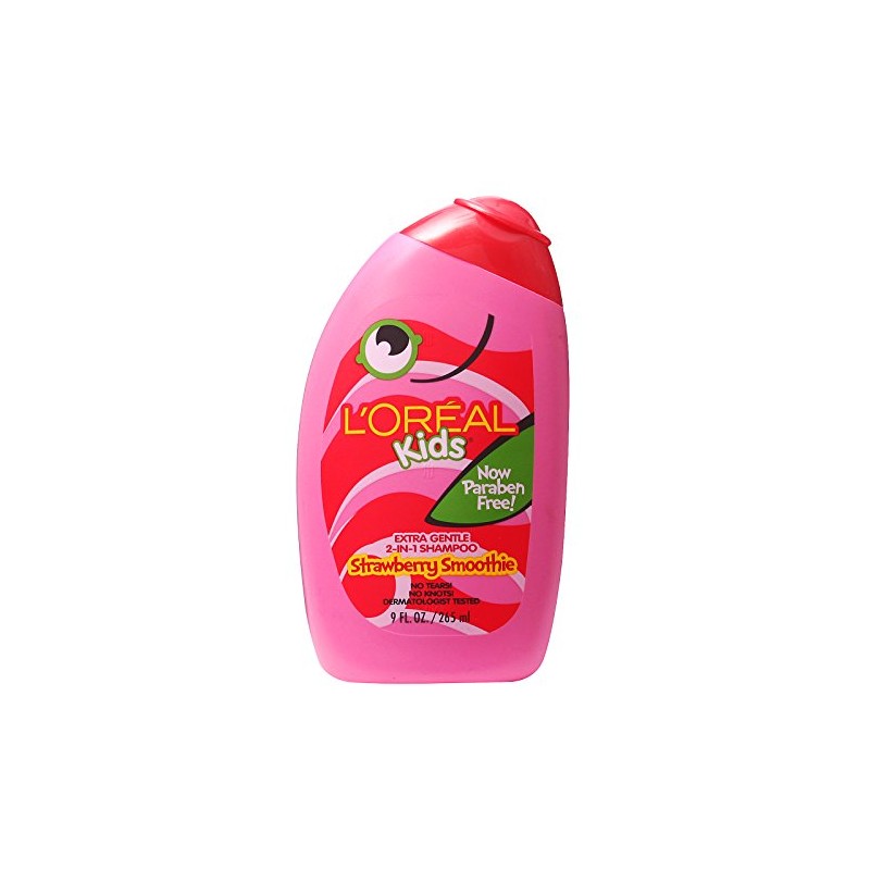 L'Oreal Kids Extra Gentle 2-in-1 Shampoo, Strawberry Smoothie, 9 fl;