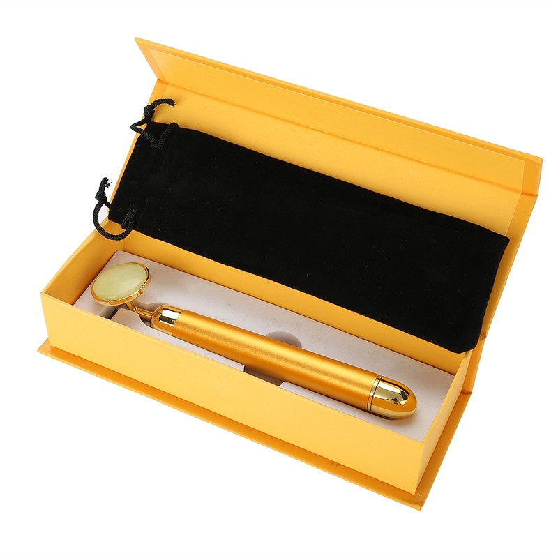 Electric Gold Facial Massager Anti Eye Wrinkle Face Slimming Micro