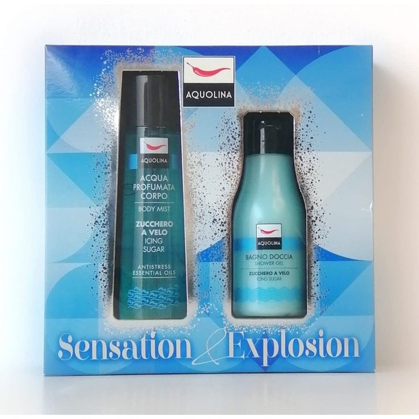 Aquolina Sensation & Explosion Box with Scented Water Body 150 ml and Bath Shower 125 ml