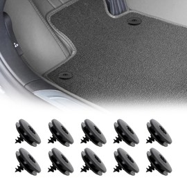 Mearo 10PCS Car Floor Mat Clips, Universal Automotive Carpet Clips Holder Clamps for Car Mats and Floor Liners, Universal Car Accessories Car Floor Mats kit Suitable for Car Truck SUV RV Van