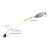 Black Cat U-float leader for catfish fishing, 200 cm, anti-tangle