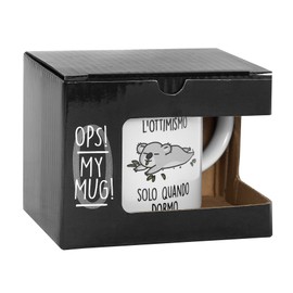OPS - Tazza Koala, Tazza Personalizzata con Stampa e Frase, Idea Regalo Originale per Natale, Compleanno o Altre Occasioni, Confezione Regalo Inclusa, Capacità 325 ml, 12,5 x 8,2 x 9,7 cm