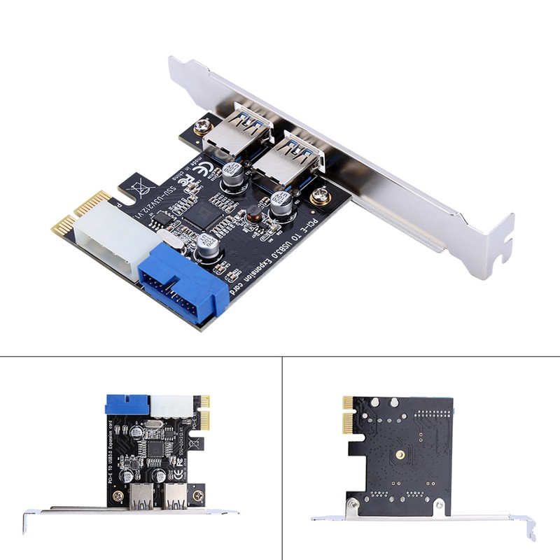 PCIE To USB3.0 Expansion Card Adapter With Front 19PIN Interface