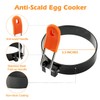 Egg Rings 3.5 Inch 4 Packs for Non-Stick Roasting Egg