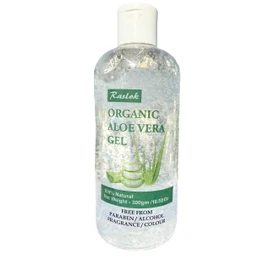 Raslok 100% Pure Natural Aloe Gel | For Moisturizing Face Skin & Hair Care,Durable Moisturizing Hydrating Soothing | Non-Sticky (300gm-10.50 oz)