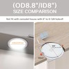 JARLSTAR 8 Inch LED Recessed Light with Junction Box, 12Pack