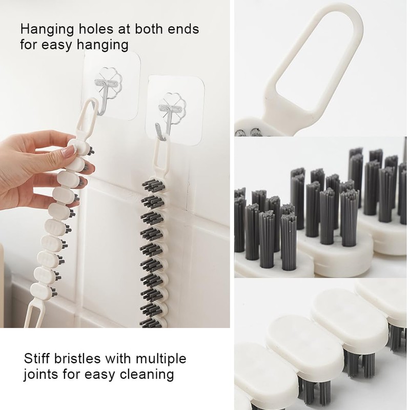 WYAN Pack of 3 gap cleaning brushes, 3 pieces plastic