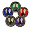 4 Year Sobriety Coin | Founders Triplate AA Chip |