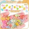 PonFxp 110 Pcs Glow Resin Animals, Mini Figures Mixed,Luminous Miniature