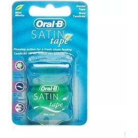 Oral-B Satin Tape Dental Floss, Mint Flavor, 1 Count (Pack of 6)