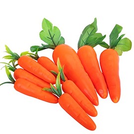 Wehhbtye 10PCS Easter Artificial Carrot-Simulation Multiple Size Spring Foam Carrots Vegetables,Fall Harvest Thanksgiving Plastic Carrot for Home Kitchen Party DIY Decor(8.5inch+7.5inch+5.1inch Set)