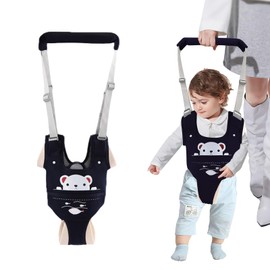 Huifen Baby Walking Harness, Handheld Kids Walker Helper with Detachable Crotch Adjustable Walker Harness Assistant Belt Baby Learning Walk Toddler Infant Walker 9-24 Months (Navy Blue)