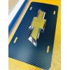 ADS OEM Custom 3D Chevy Bow Tie License Plate Carbon