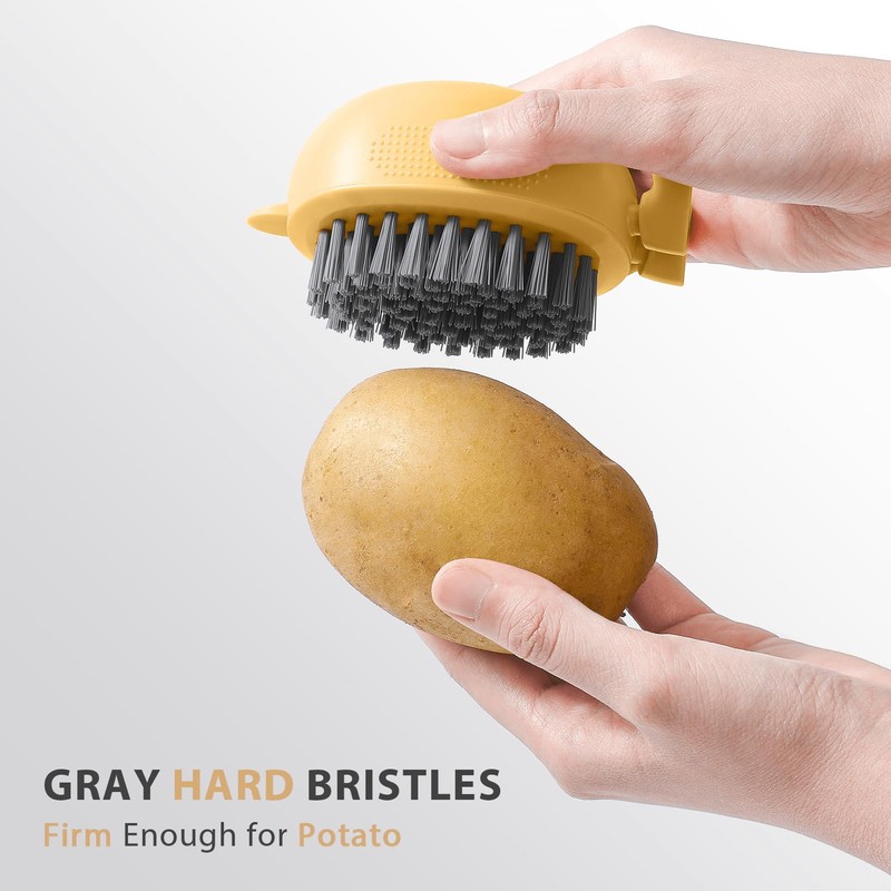 Lumkew Vegetable Brush Scrubber for Potato Mushroom (1, Potato)