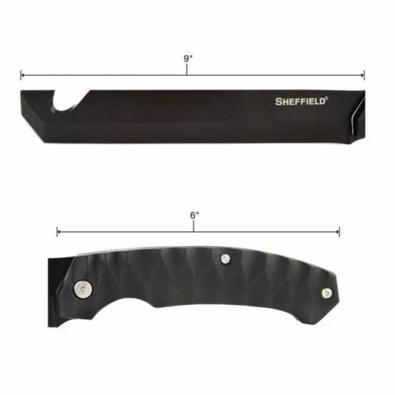 Sheffield Fletcher Tanto Knife Machete 9" Tactical Blade 15" Length
