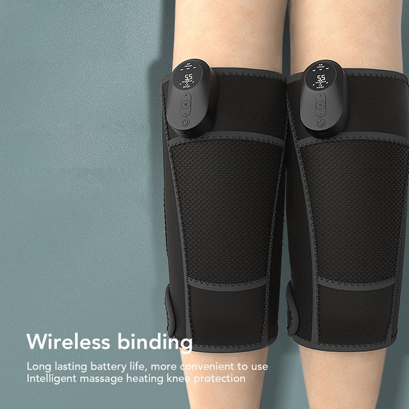 1 Pair Heated Knee Brace Wrap Graphene Heating Cordless Knee
