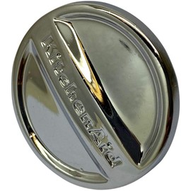 Stand Mixer Front Attachment Chrome Cover Hub Cap, W11048596. Compatible with 4.5QT and 5QT Stand Mixers.