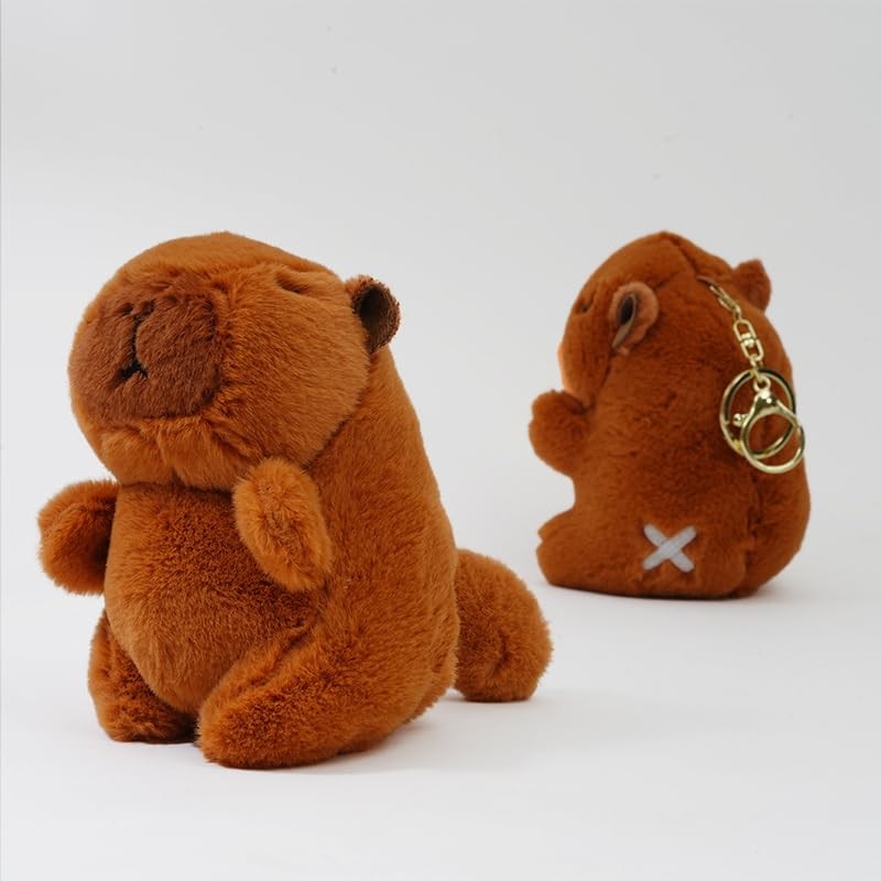 Clearstone Capybara Plush Keychain Chabimaru Tail, 7.3 inches (18.5 cm),