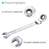 CoCud Flex Head Ratchet Wrench 3/8" Head SAE 72 Teeth