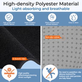 KAKSEY Dash Cover Mat Compatible with Toyota Land Cruiser Prado 2024 2025, Nonslip Dashboard Cover Mat Interior Accessories Anti-Glare Dashmat Sunshade Custom Fit