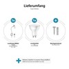 ledscom.de Miras Reading Lamp Gooseneck Switch Plug + GU10 LED