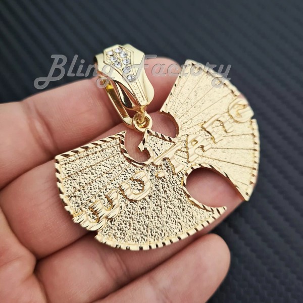 MaxBling81 HIP HOP RAPPER STYLE GOLD PLATED WU TANG FASHION