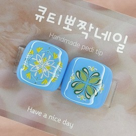 Summer welcomePaddy Bohemian fluorescent color just for the thumb - Paddy A 10p / 여름맞이엄지만 패디 보헤미안 형광컬러 - 패디A 10p